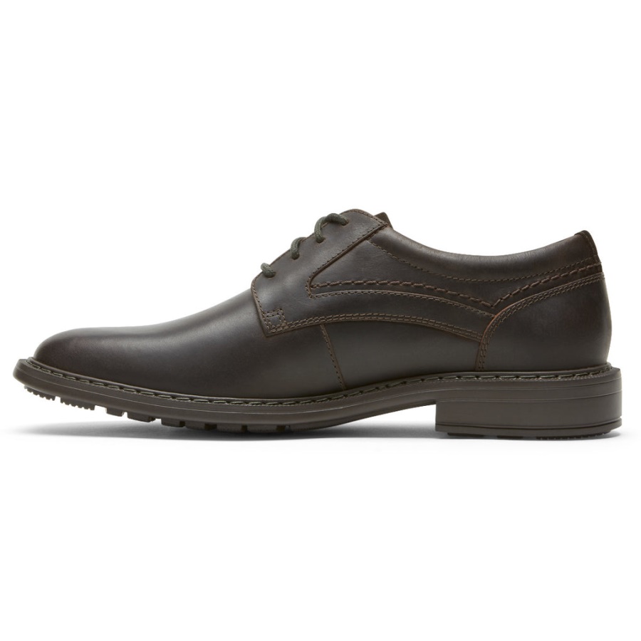 Rockport Tanner Masculino Toe Simples Oxford Java