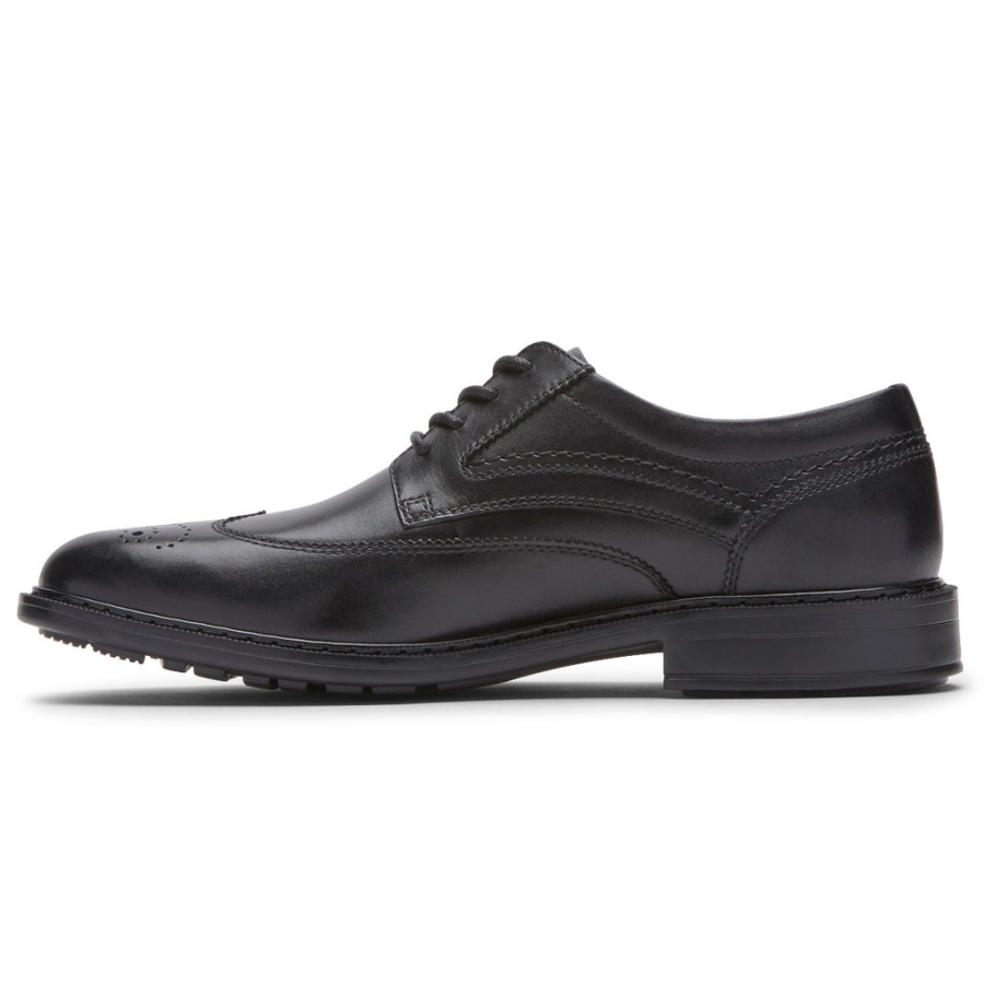 Rockport Tanner Wingtip Preto Masculino