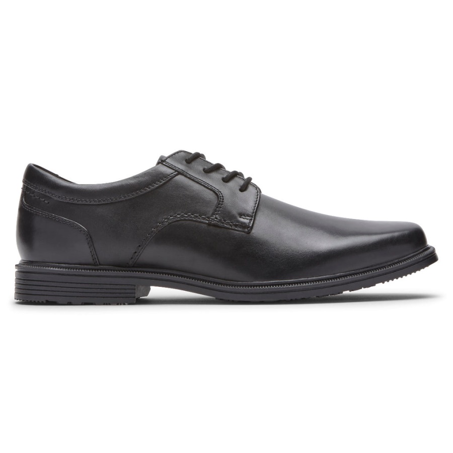 Rockport Taylor Masculino Bico Liso Oxford à Prova D'água Preto