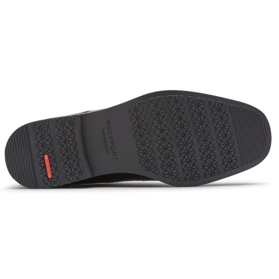 Rockport Taylor Masculino Bico Liso Oxford à Prova D'água Preto