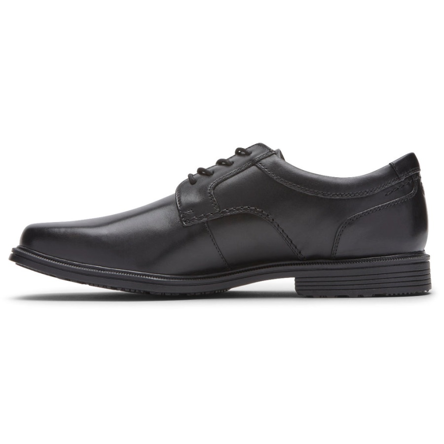 Rockport Taylor Masculino Bico Liso Oxford à Prova D'água Preto