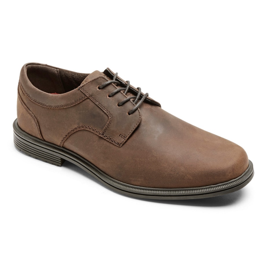 Rockport Masculino Taylor Bico Liso Oxford Impermeável Tan Ch