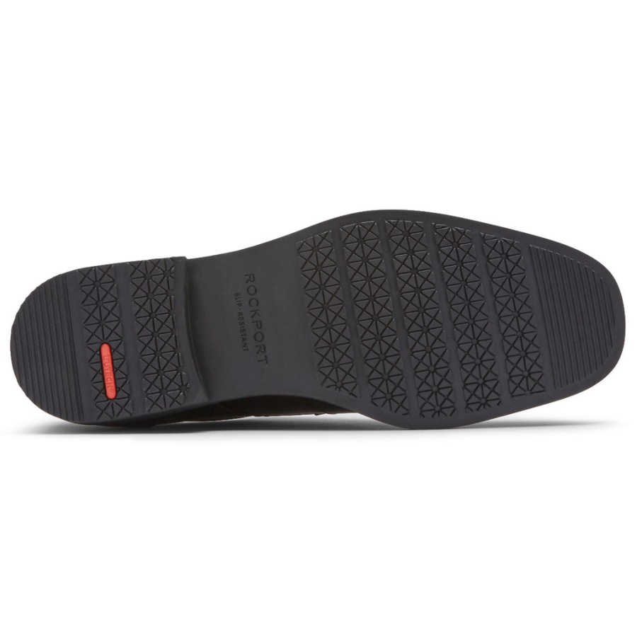 Rockport Masculino Taylor Avental Impermeável Toe Oxford Preto