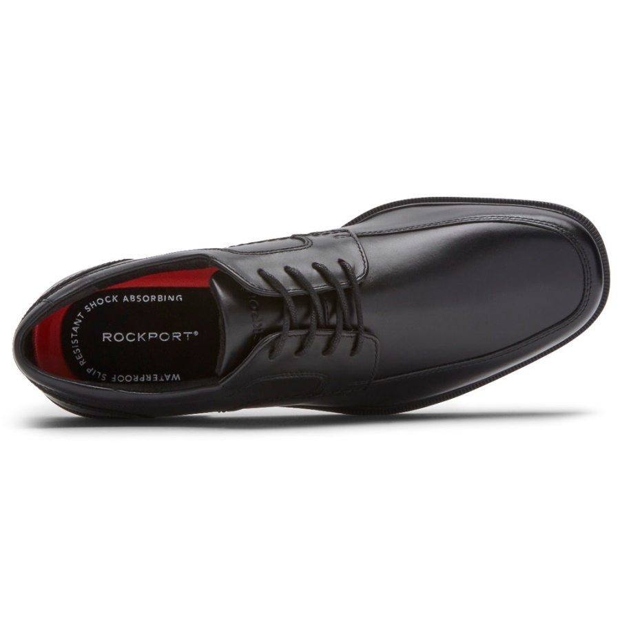 Rockport Masculino Taylor Avental Impermeável Toe Oxford Preto