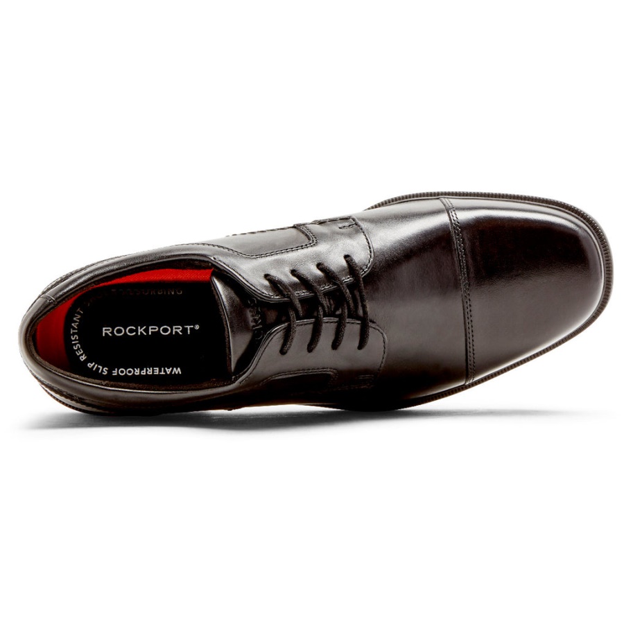 Boné Taylor à Prova D'água Para Homem Rockport Oxford Preto