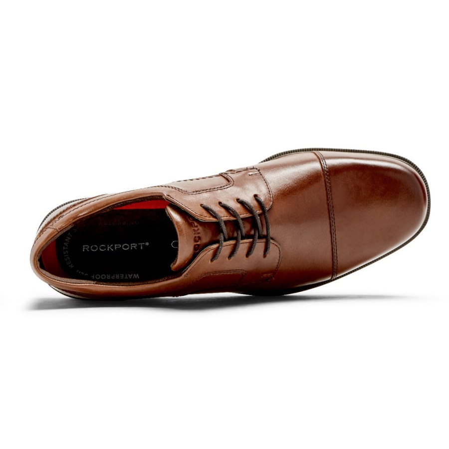 Boné Taylor à Prova D'água Para Homem Rockport Oxford Tan