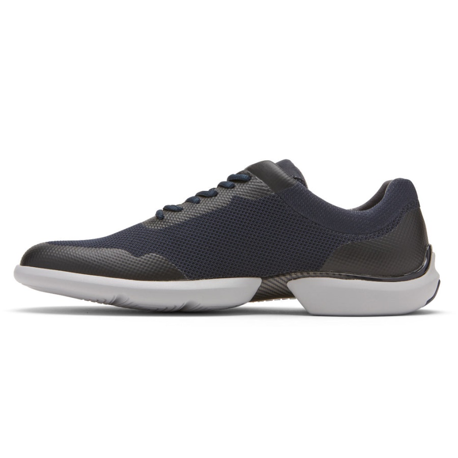 Rockport Masculino Total Motion Advance Sapatilha De Dedo Liso Novo Vestido Azul