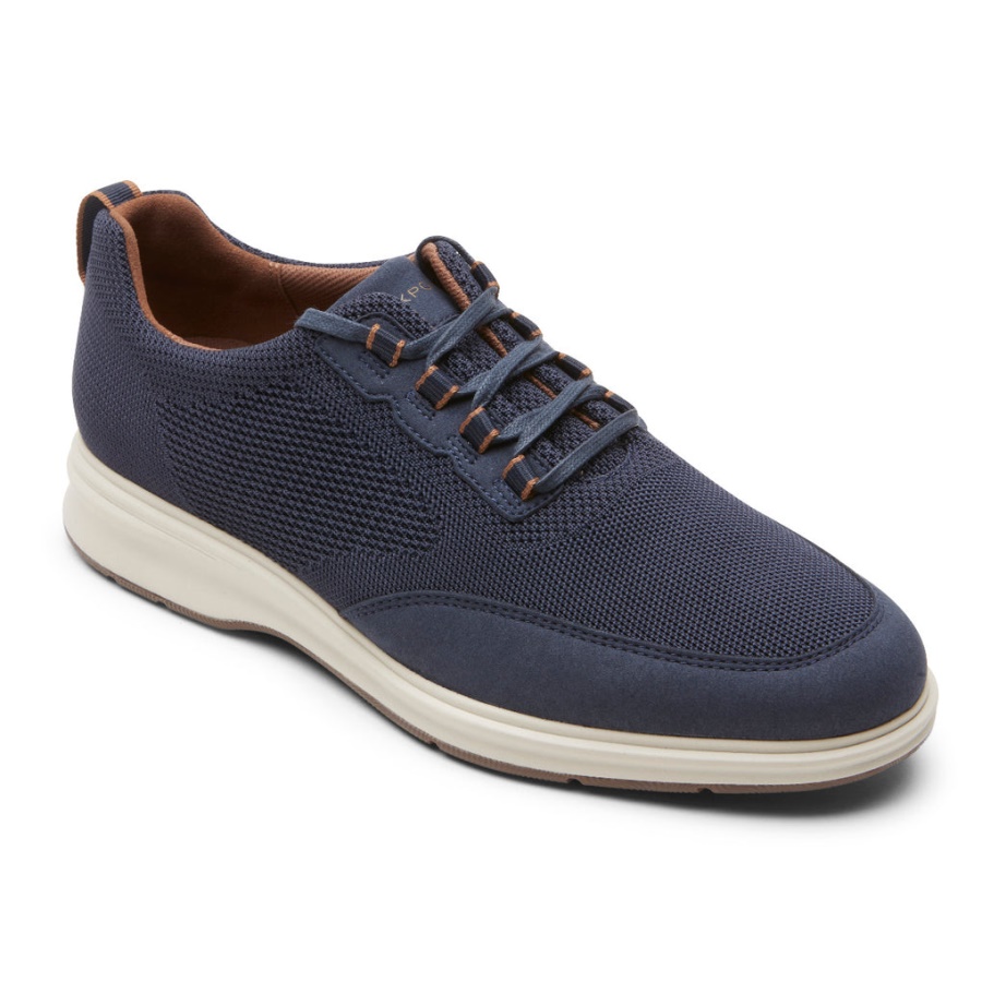 Rockport Masculino Total Motion City Mesh Oxford Novo Vestido Azul