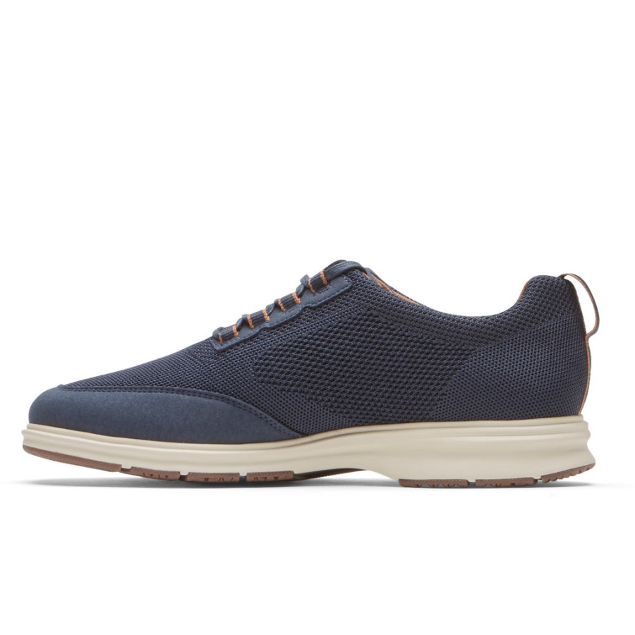 Rockport Masculino Total Motion City Mesh Oxford Novo Vestido Azul