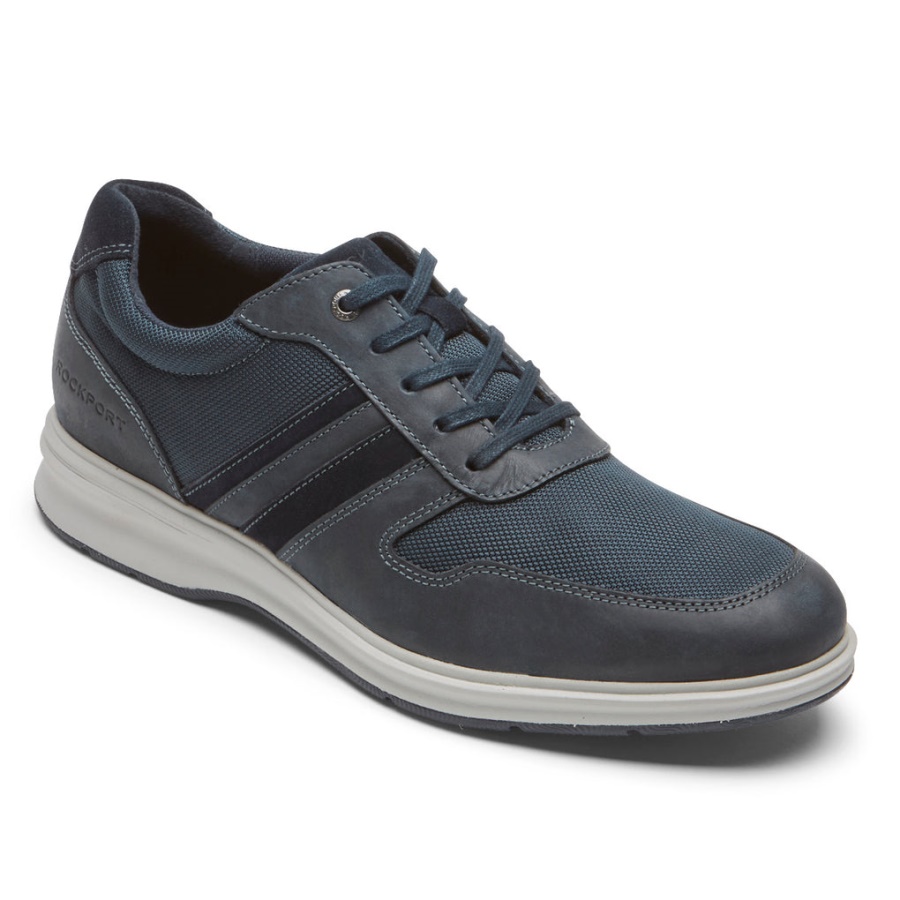 Rockport Masculino Total Motion City Oxford Vestido Novo Blues