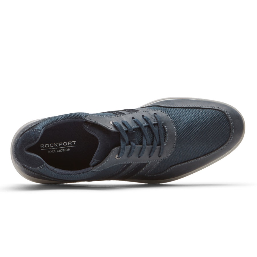 Rockport Masculino Total Motion City Oxford Vestido Novo Blues