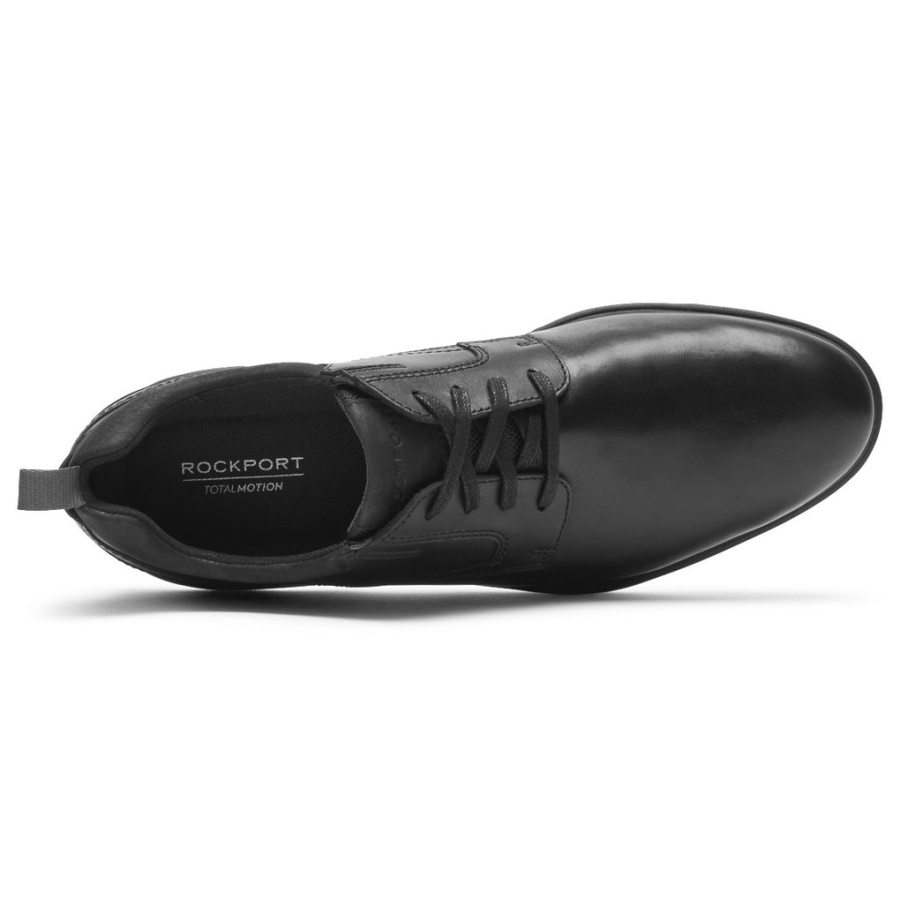 Rockport Masculino Total Motion City Simple Toe Oxford Preto