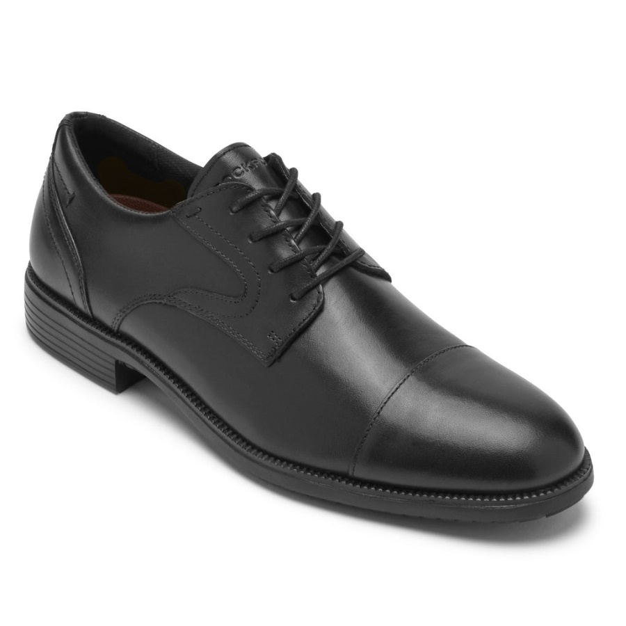 Toe Toe Oxford Preto Rockport Masculino Movimento Total Dressport