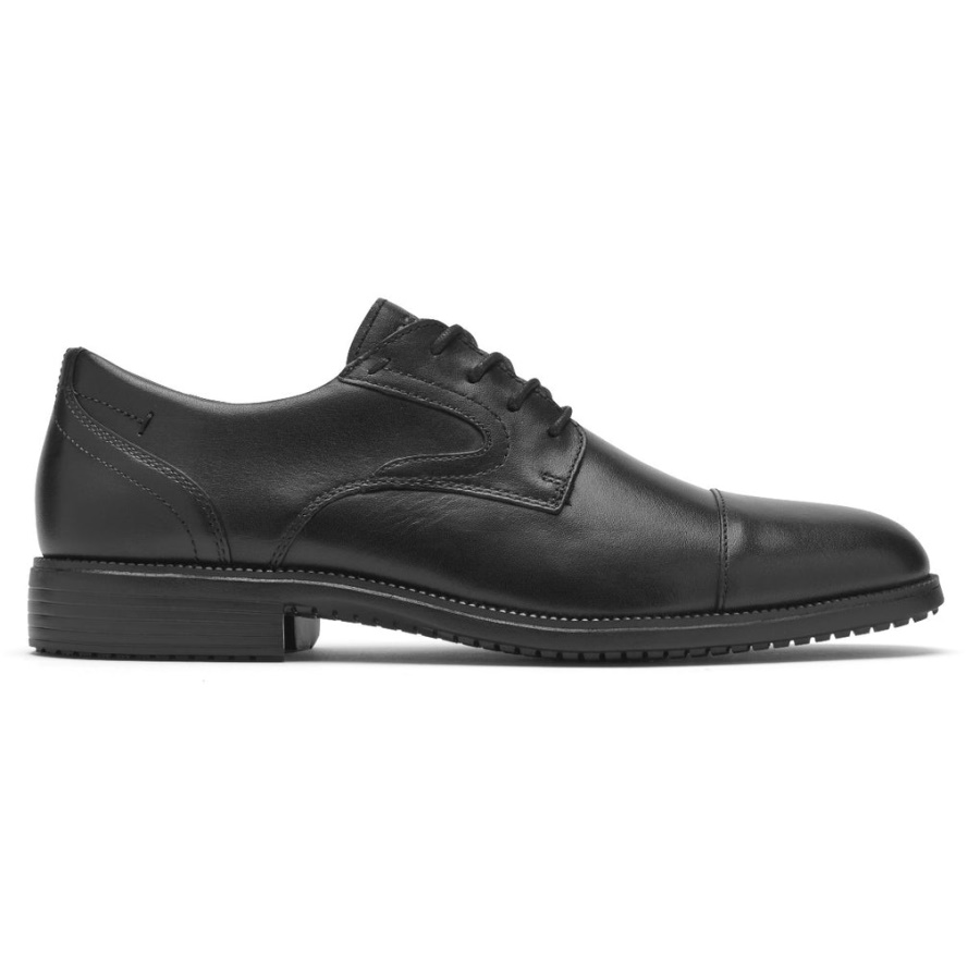 Toe Toe Oxford Preto Rockport Masculino Movimento Total Dressport