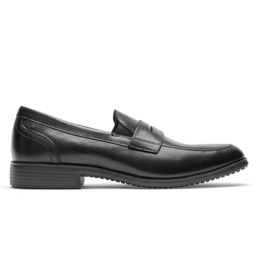 Mocassim Masculino Rockport Movimento Total Dressport Penny Preto