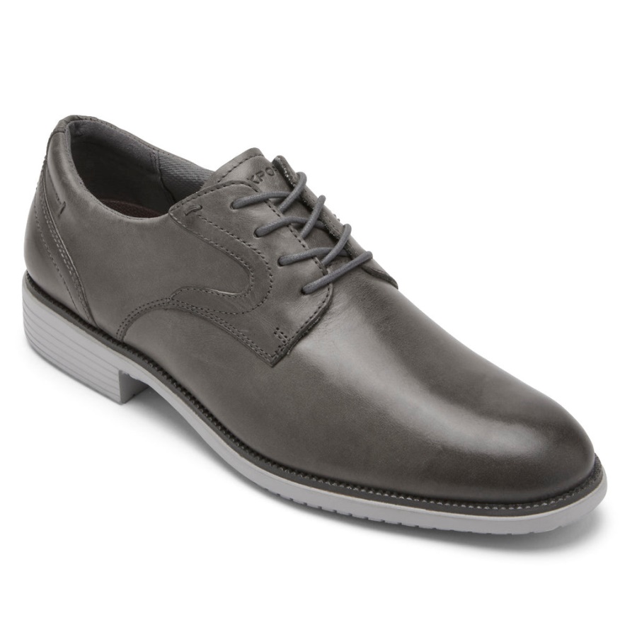 Rockport Masculino Total Motion Dressport Simple Toe Oxford Steel Grey