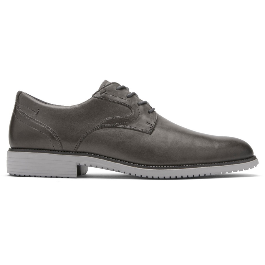Rockport Masculino Total Motion Dressport Simple Toe Oxford Steel Grey