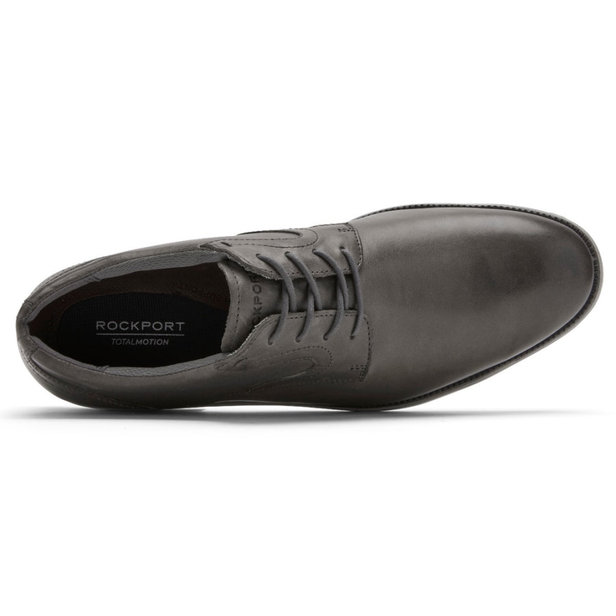Rockport Masculino Total Motion Dressport Simple Toe Oxford Steel Grey