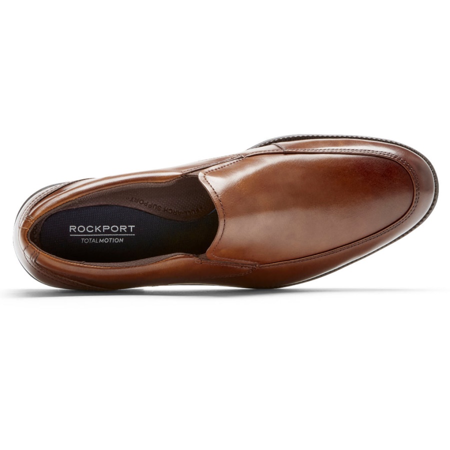 Rockport Masculino Total Motion Dressport Bronzeado Slip-on