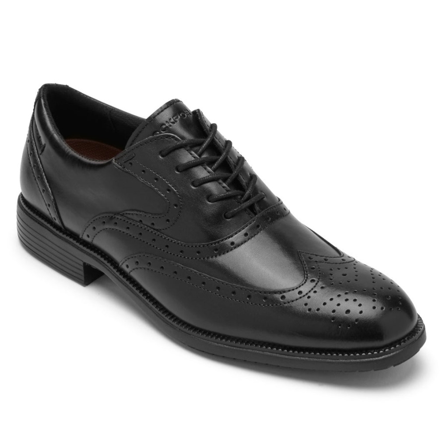 Rockport Movimento Total Masculino Dressport Wingtip Preto
