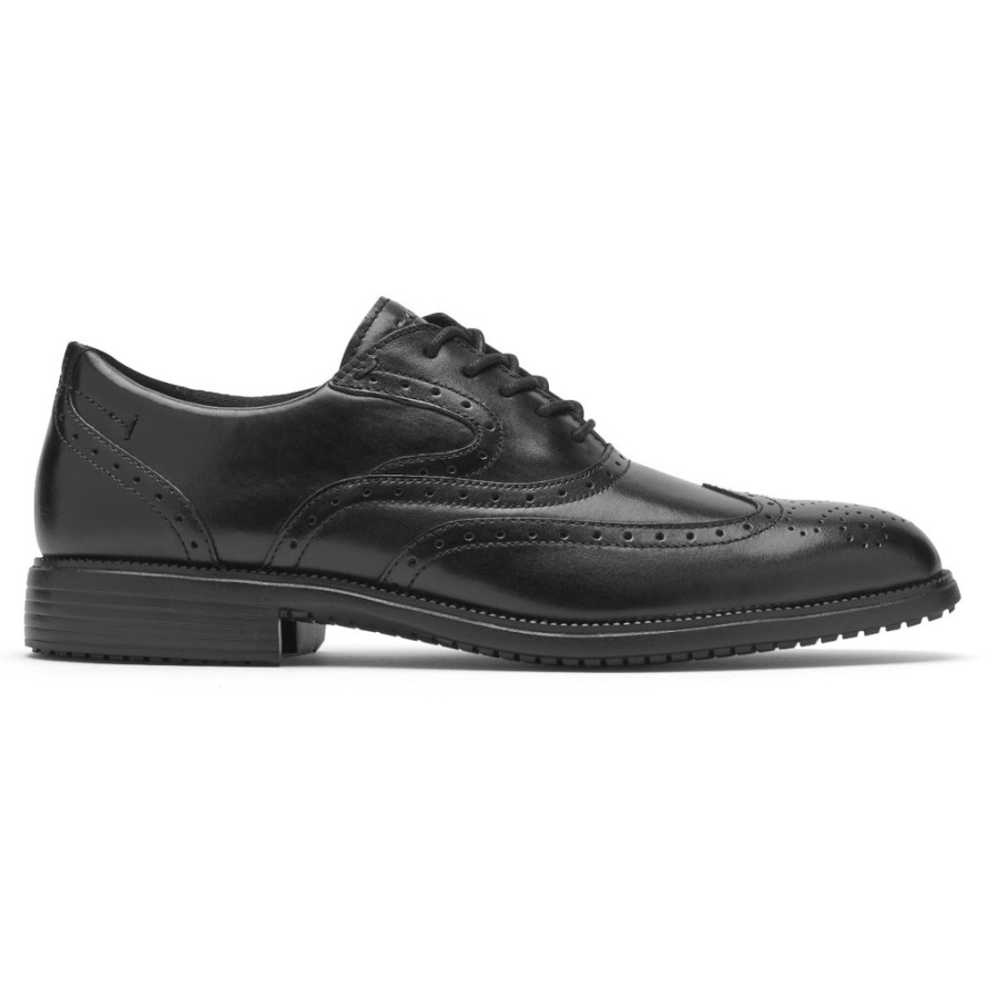 Rockport Movimento Total Masculino Dressport Wingtip Preto