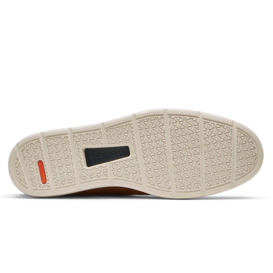 Sapato De Barco Rockport Masculino Total Motion Lite Bronzeado