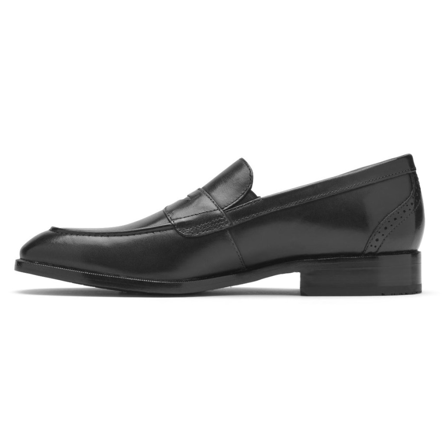 Mocassim Masculino Rockport Total Motion Office Penny Loafer Preto
