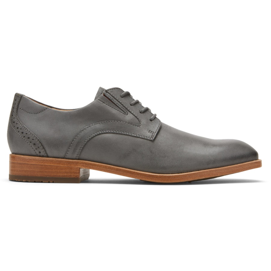 Rockport Masculino Total Motion Office Biqueira Simples Oxford Steel Grey