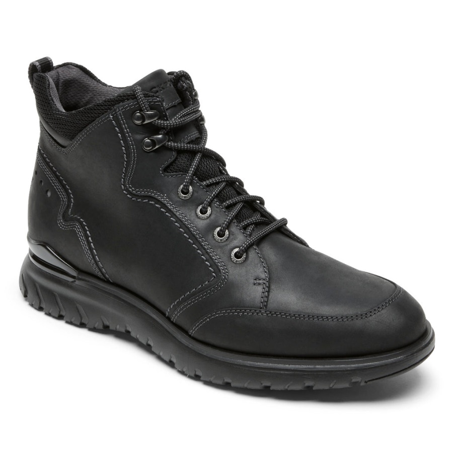 Bota Rockport Masculina Total Motion Sport à Prova D'água Preta