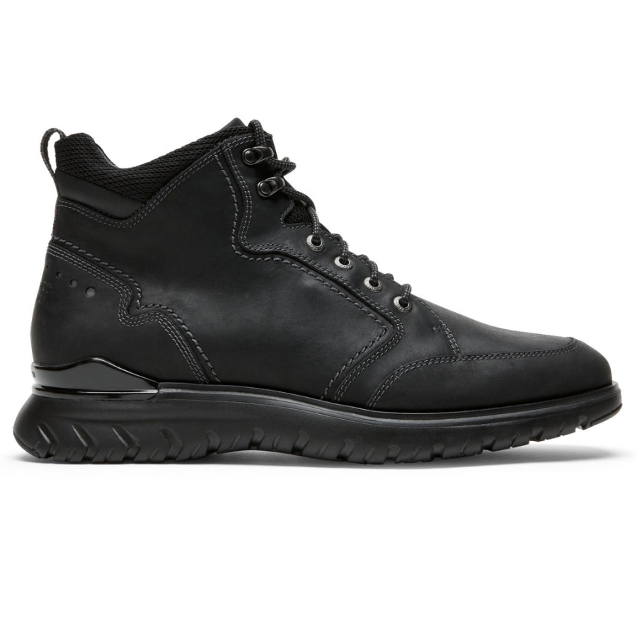 Bota Rockport Masculina Total Motion Sport à Prova D'água Preta