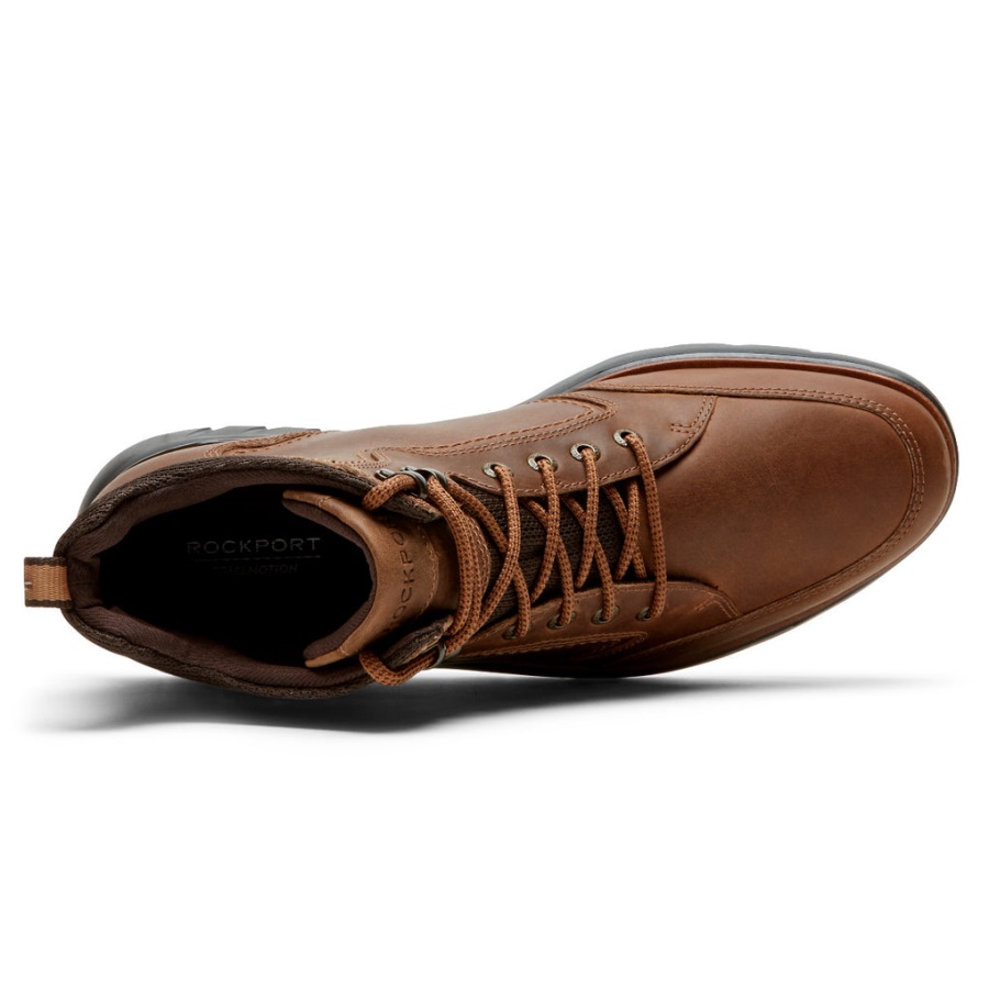 Rockport Masculino Total Motion Sport Boot-tan à Prova D'água