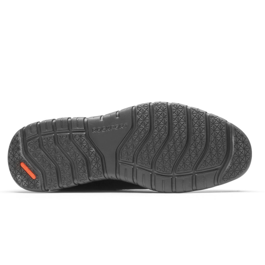 Rockport Masculino Total Motion Sport Simple Toe Couro Preto Oxford