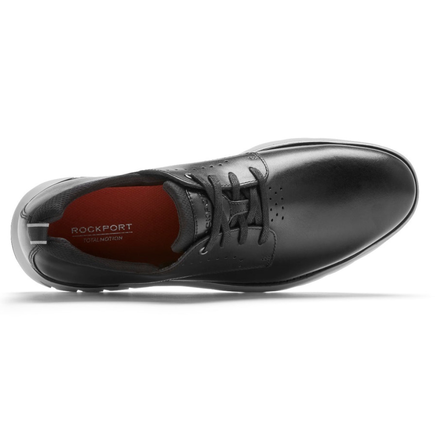 Rockport Masculino Total Motion Sport Simple Toe Oxford Preto