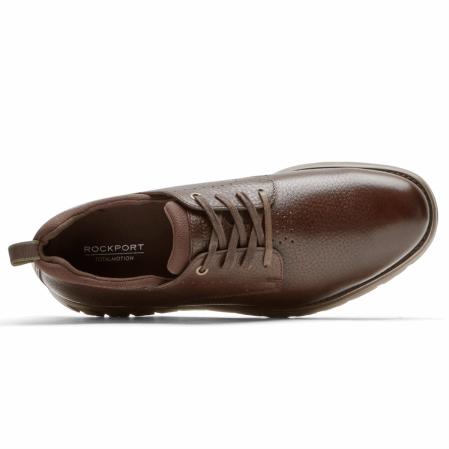 Rockport Masculino Total Motion Sport Biqueira Simples Couro Oxford Java