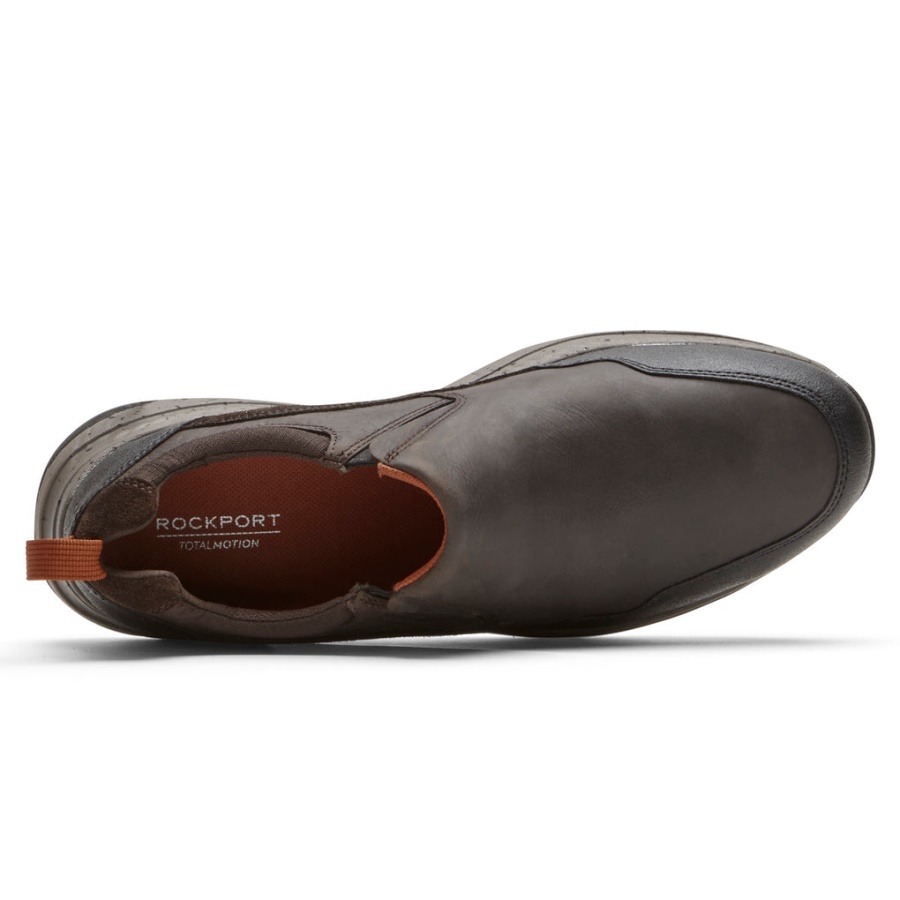 Rockport Masculino Total Motion Trail Java Slip-on-à Prova D'água