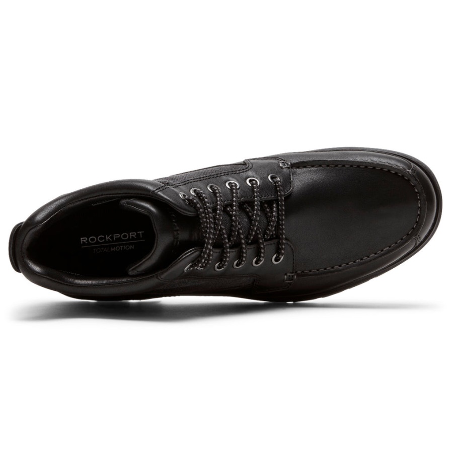 Bota Rockport Total Motion Trek Keota Masculina à Prova D'água Preta