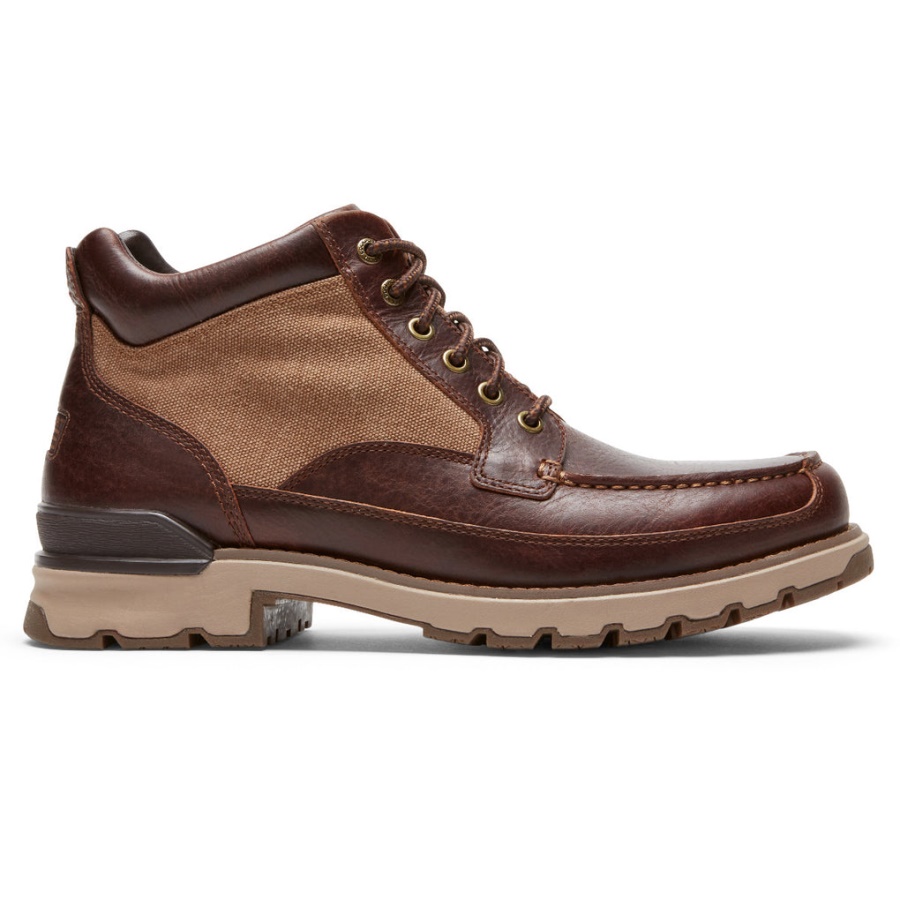 Rockport Masculino Total Motion Trek Keota Boot-tan à Prova D'água
