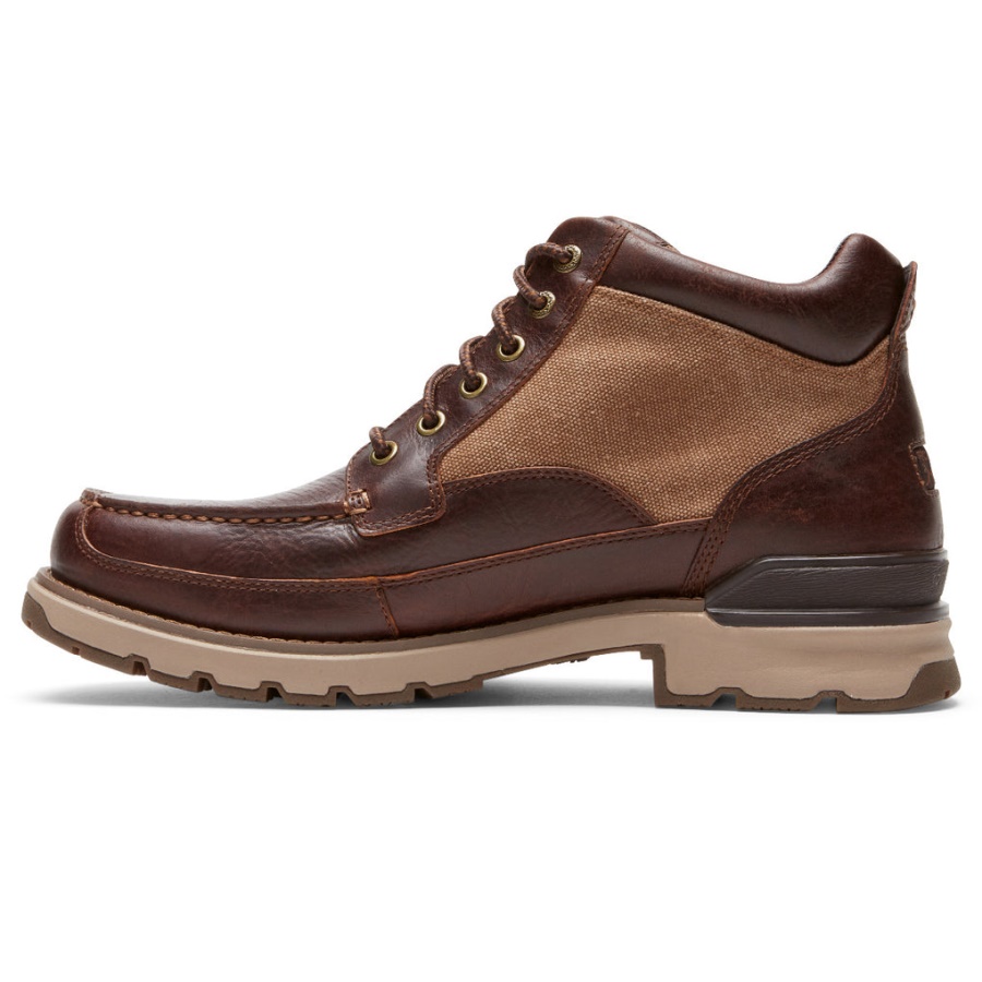 Rockport Masculino Total Motion Trek Keota Boot-tan à Prova D'água