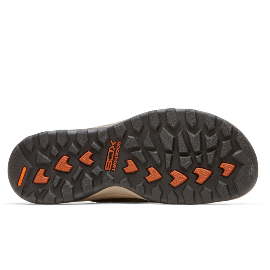 Técnica De Trilha Masculina Rockport Ii Velcro Slide Olive