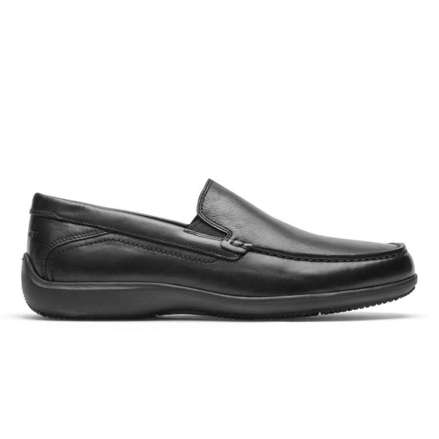 Mocassim Trenton Masculino Rockport Triplo Preto