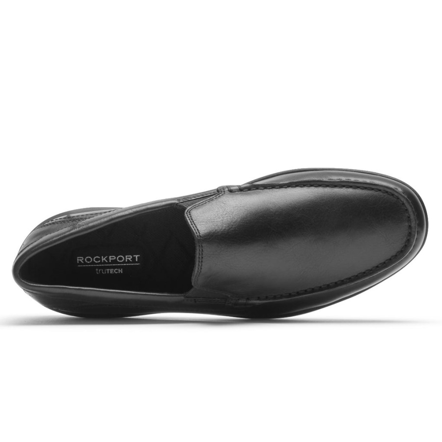 Mocassim Trenton Masculino Rockport Triplo Preto