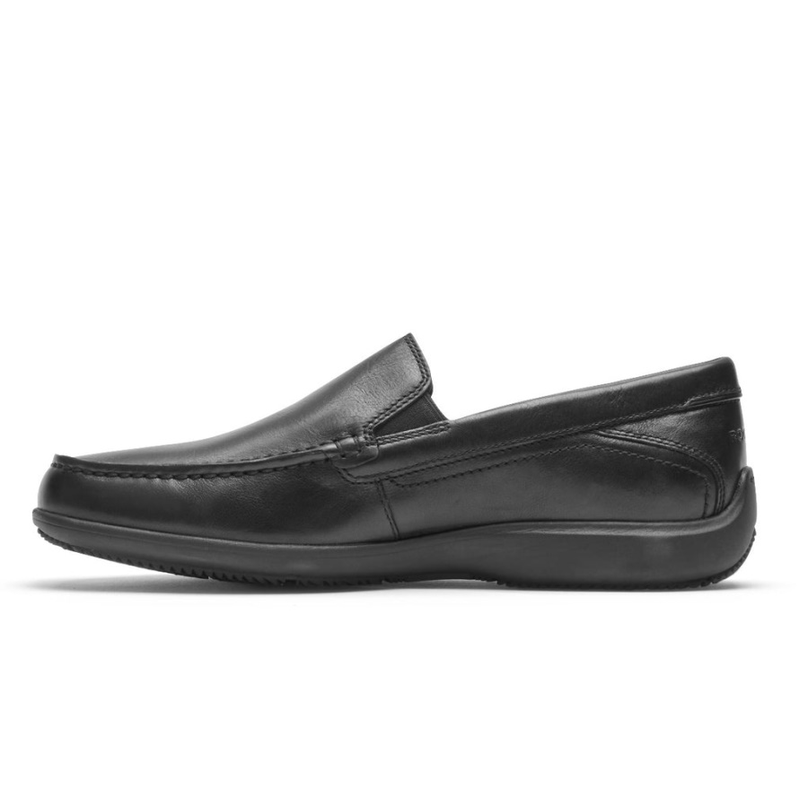 Mocassim Trenton Masculino Rockport Triplo Preto