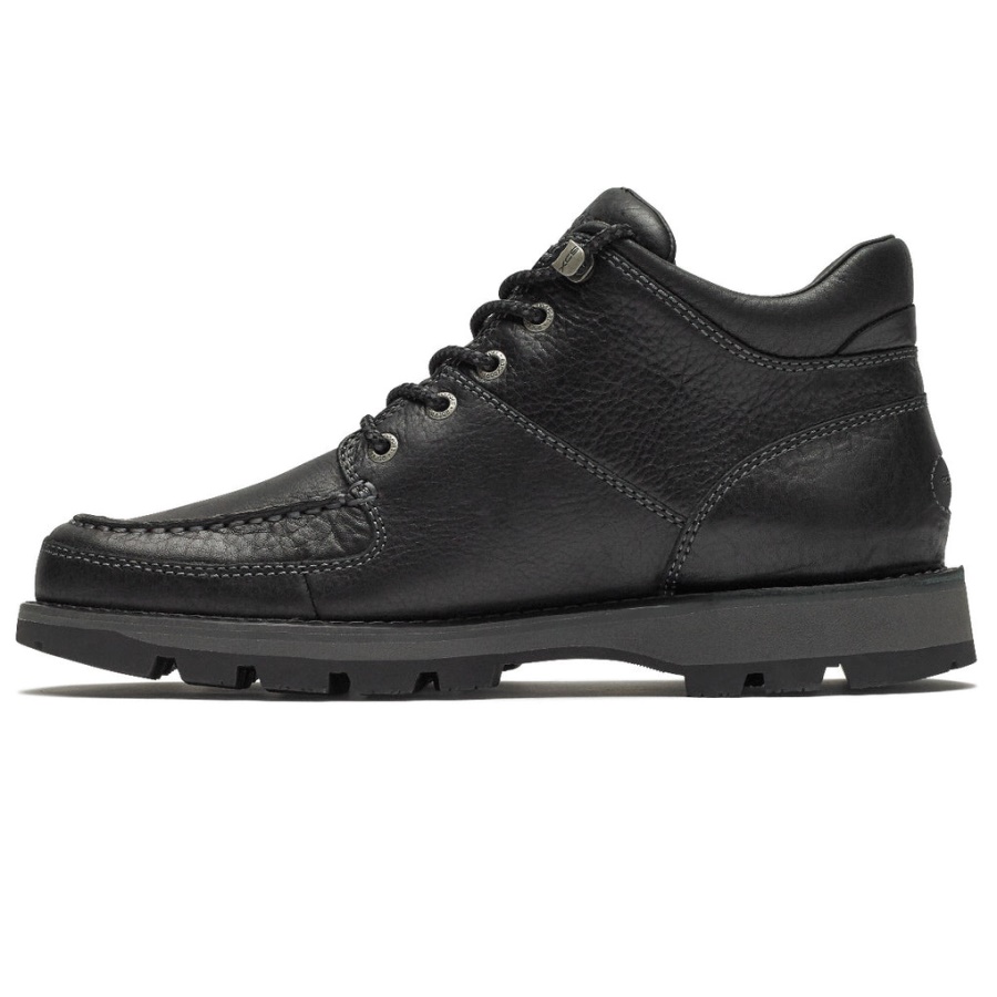 Bota Chukka Impermeável Masculina Rockport Umbwe Ii Couro Preto