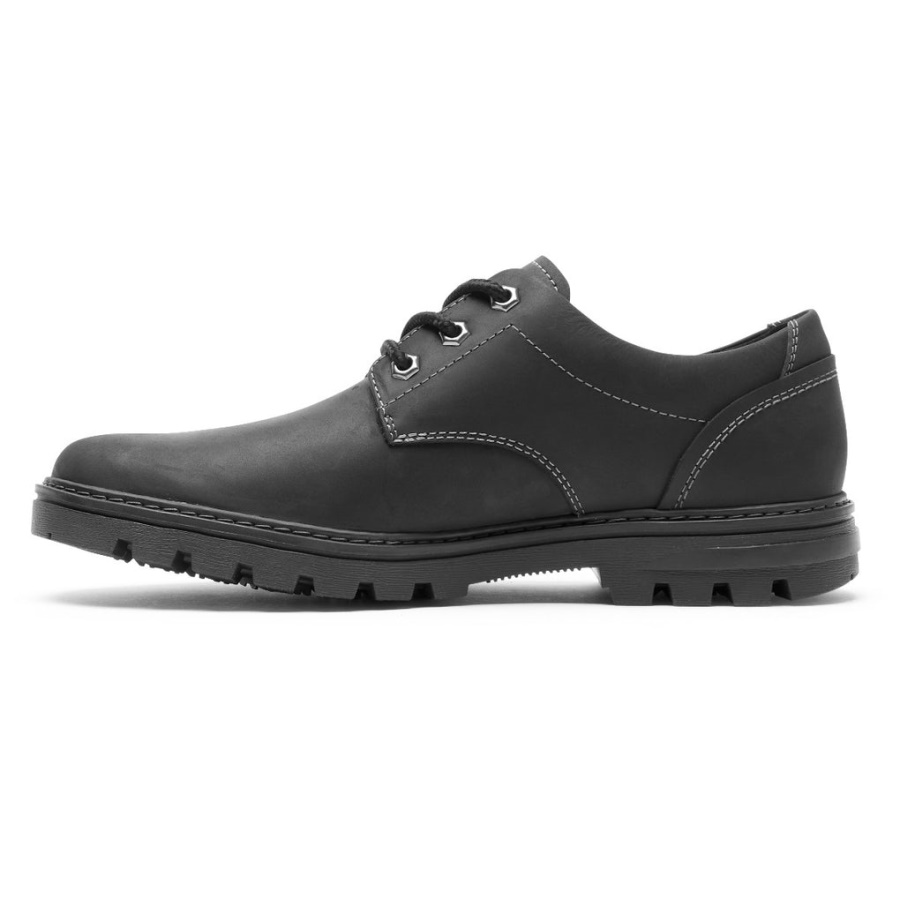 Rockport Masculino Weather Ou Não Oxford Impermeável Couro Preto