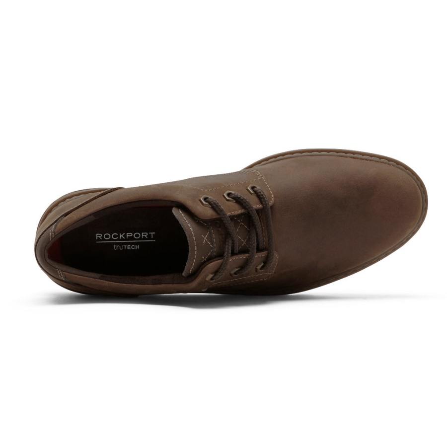 Rockport Men's Weather Ou Não Oxford-waterproof New Tan Leather