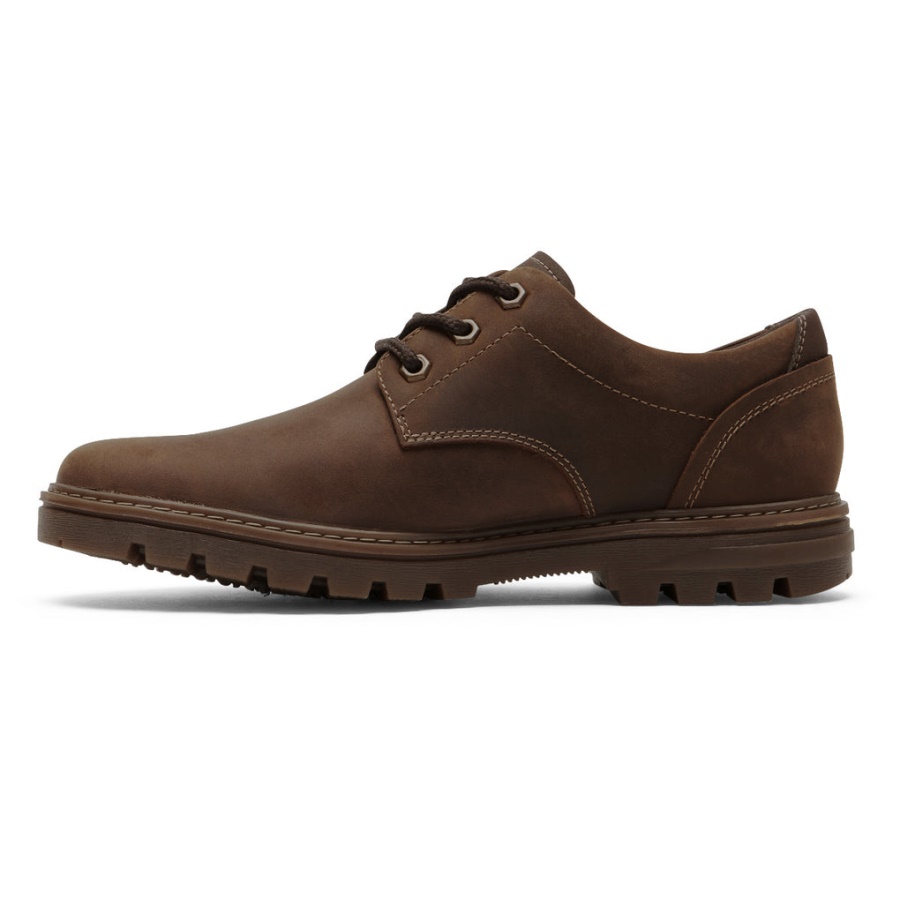 Rockport Men's Weather Ou Não Oxford-waterproof New Tan Leather