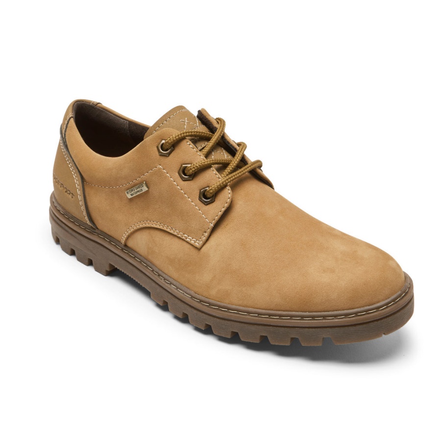 Rockport Men's Weather Ou Não Oxford-waterproof Trigo Nubuck