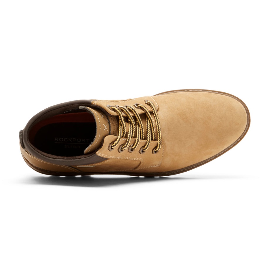 Rockport Masculino Clima Ou Não Bota Impermeável Trigo Nubuck