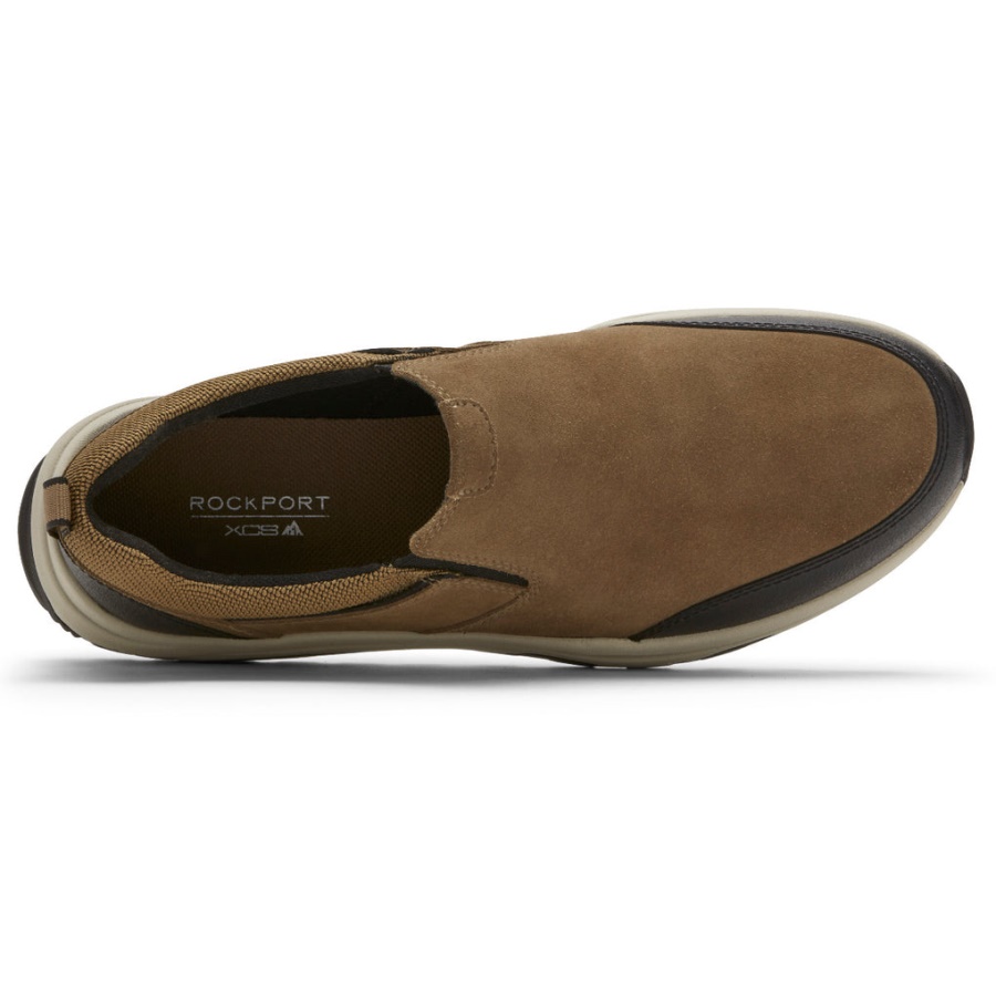 Rockport Masculino Xcs Birchfield Slip-on Trekker Nova Camurça Vicunha