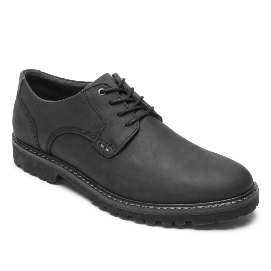 Rockport Masculino Xcs Bico Liso Oxford-impermeável Preto